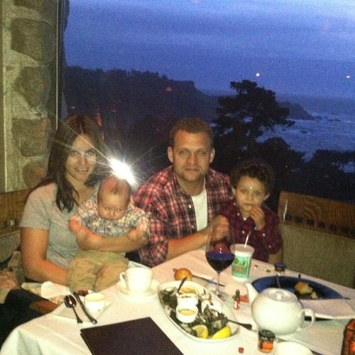 family Dinner at the Hyatt hotel in Carmel, CA 6 y