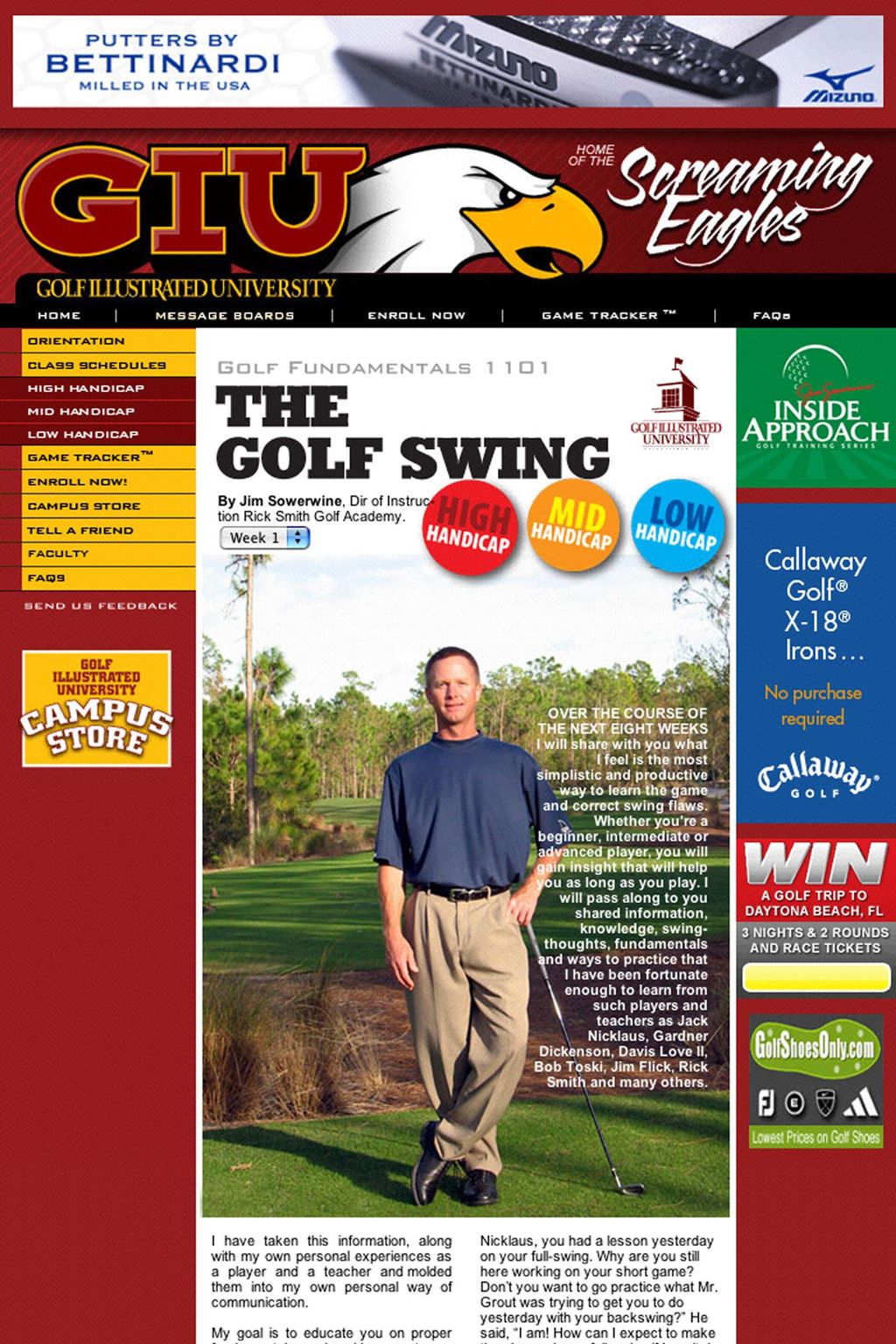 Featured article in 'Golf Illustrated Magazine'