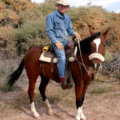 Cowboy Bob and his loyal horse  "Candy".