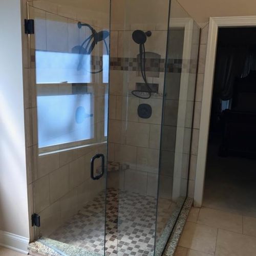 Glass and Tile Shower