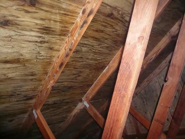 Attic - after treatment - no sanding or wire brush
