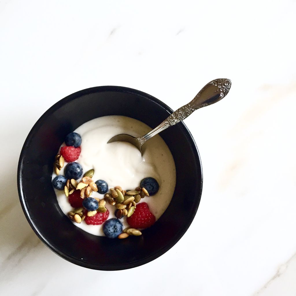 Probiotics keep your belly happy! Homemade coconut