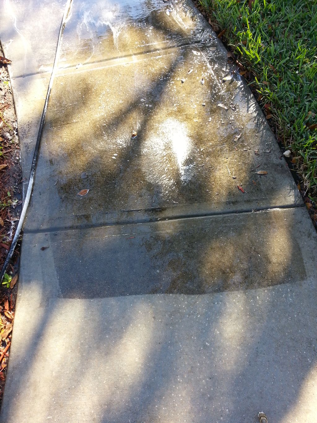 Concrete pressure wash