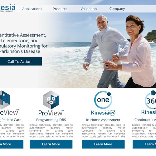 Protyping for new Kinesia home page