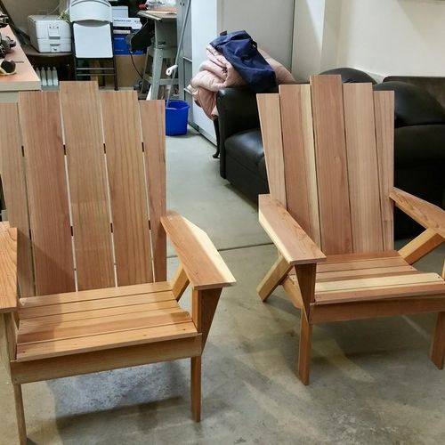 Redwood chairs from scratch