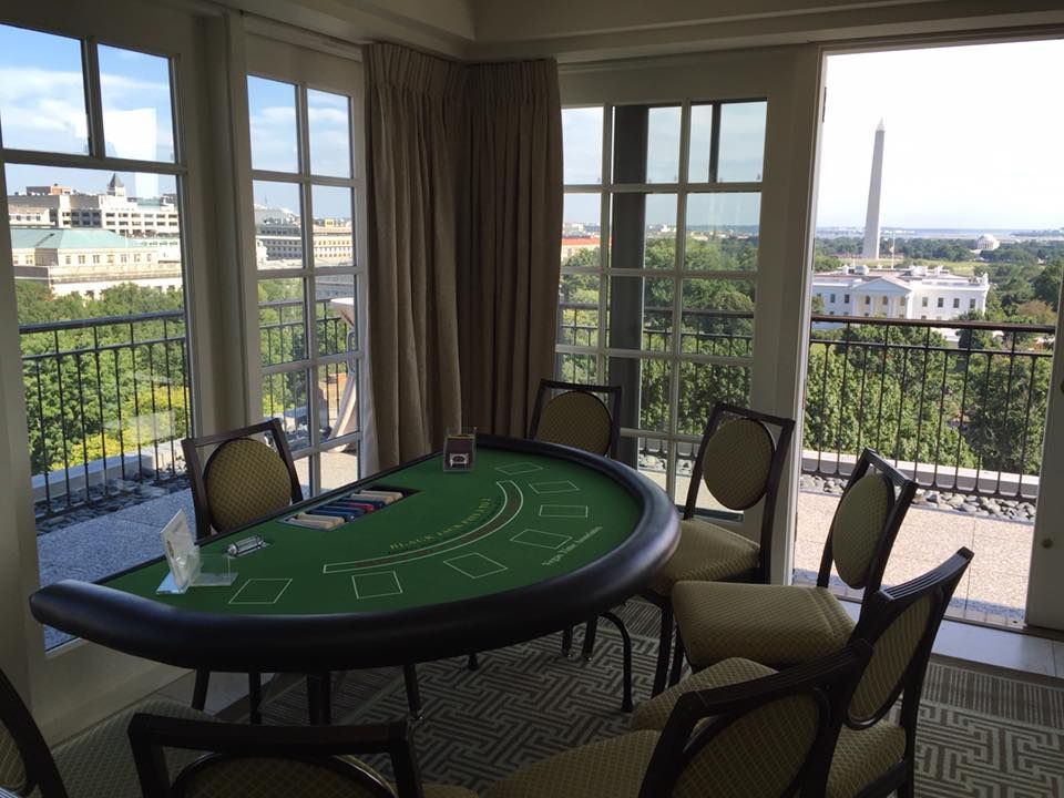 Casino Blackjack Table, overlooking the White Hous
