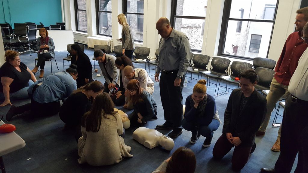 CPR class for a major children's furniture company