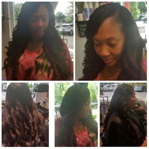 Weave extensions lovely lengths wih curls