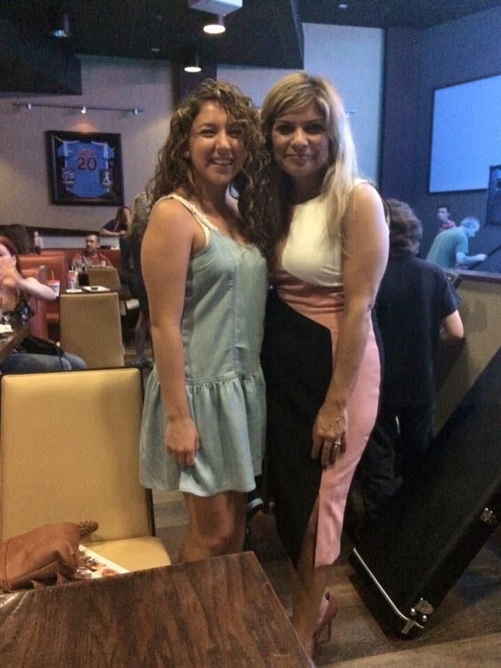 With student Melody Portnoy 