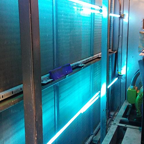 Installation of UV lights for air handler 