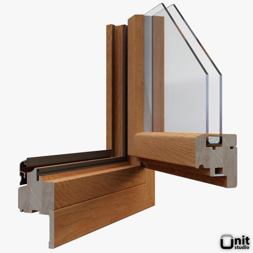 Window frame. Image create for a catalog. 3D produ