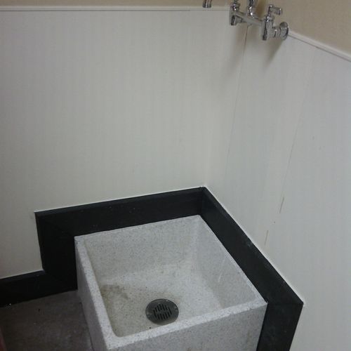 Pets Mart Store map sink installed