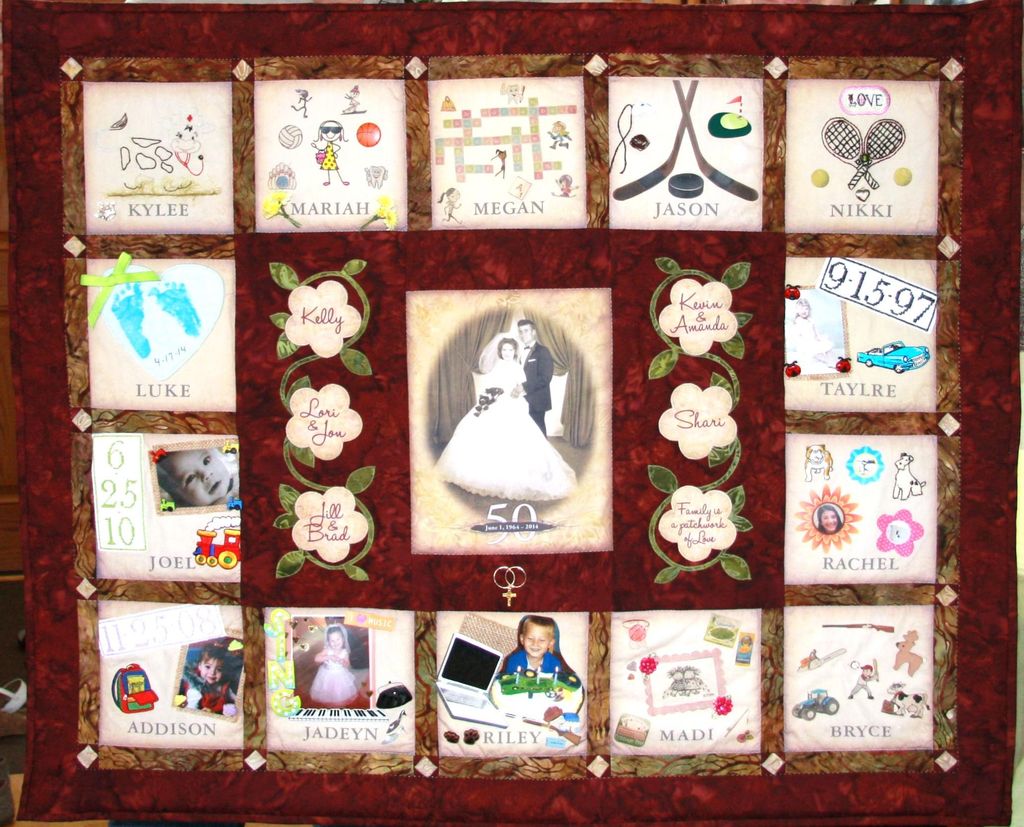 50th anniversary wall hanging