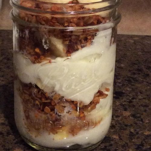 Yogurt Granola Jar with Fruit