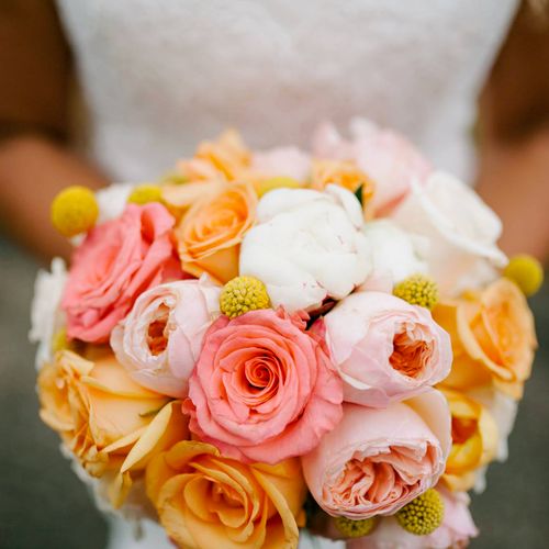 LIz's bridal bouquet