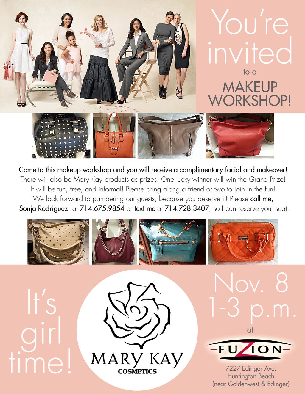 This Mary Kay® rep hired me to design a flyer for 