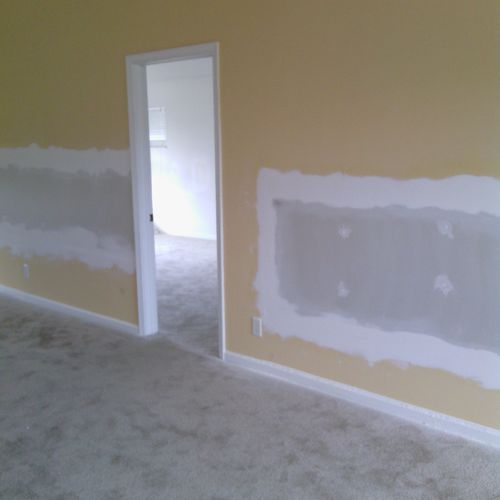 Drywall installation and repairs