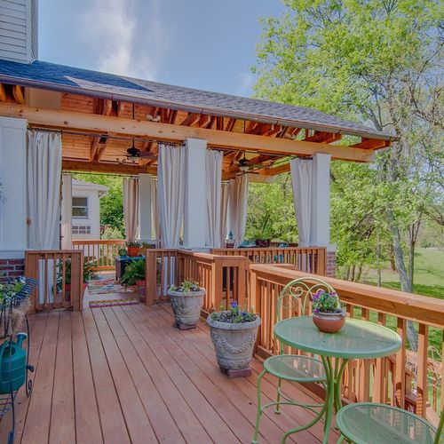 Outdoor patio and deck