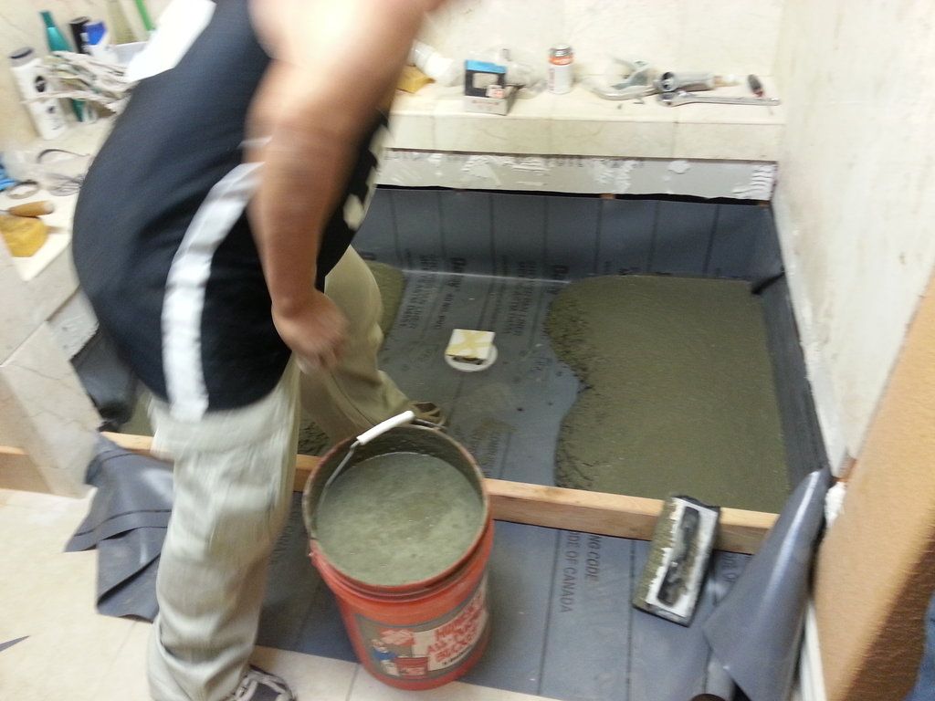 During - New concrete floor
