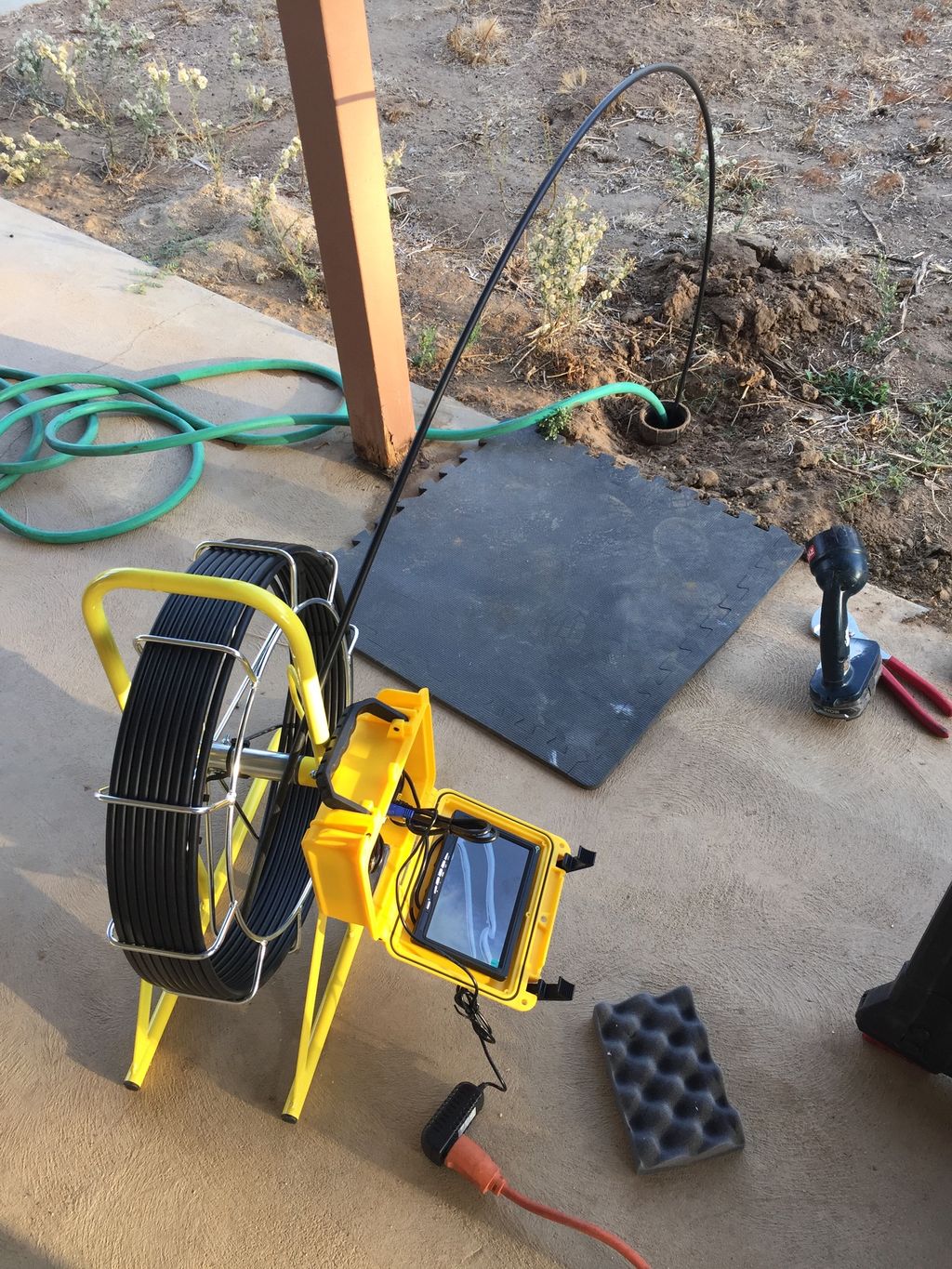 Inspection camera at work