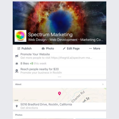 Spectrum marketing Facebook page