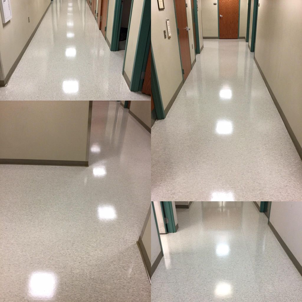 Strip and Wax Project for local community college.