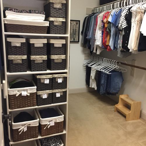 Closet organized