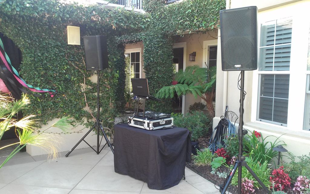 Backyard party in San Clemente, CA