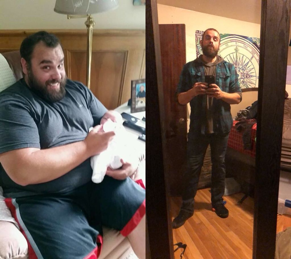 Josh lost 180lbs in 1 year