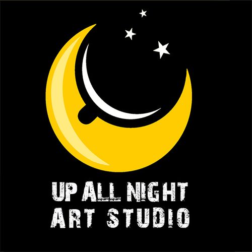 Up All Night Studio business logo.
