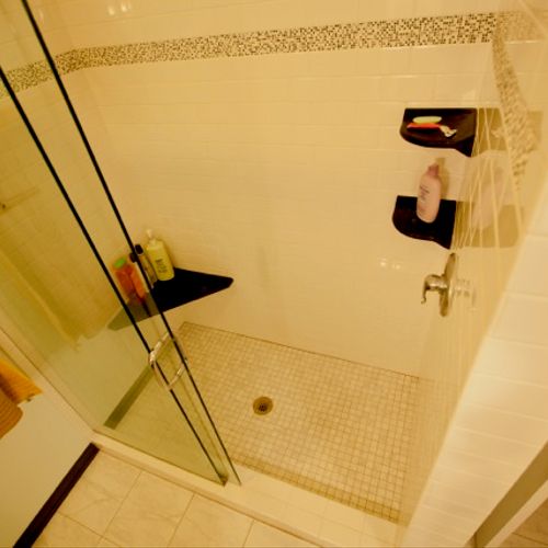 Tile shower in EGR remodel