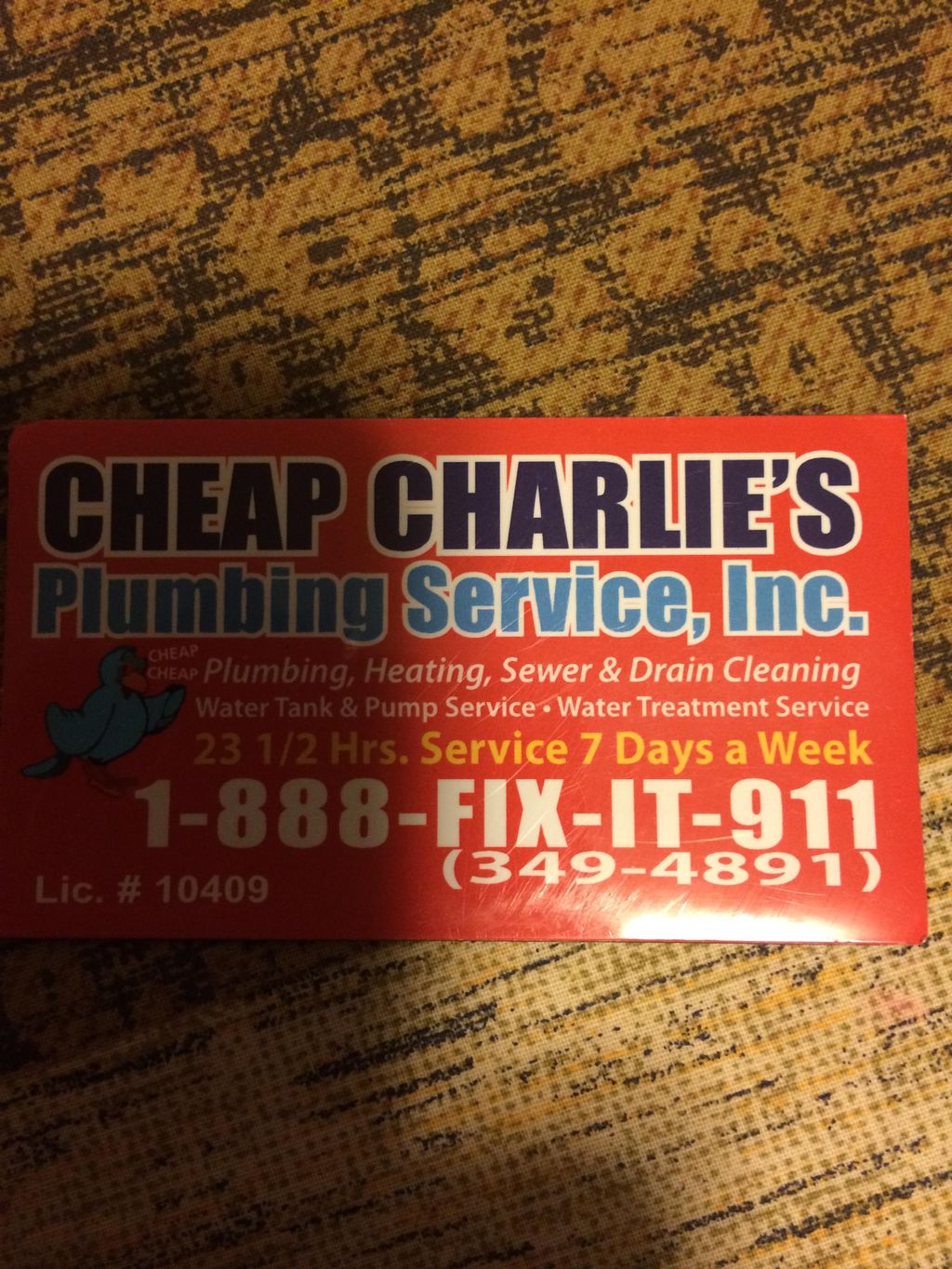 Cheap Charlies Plumbing Service