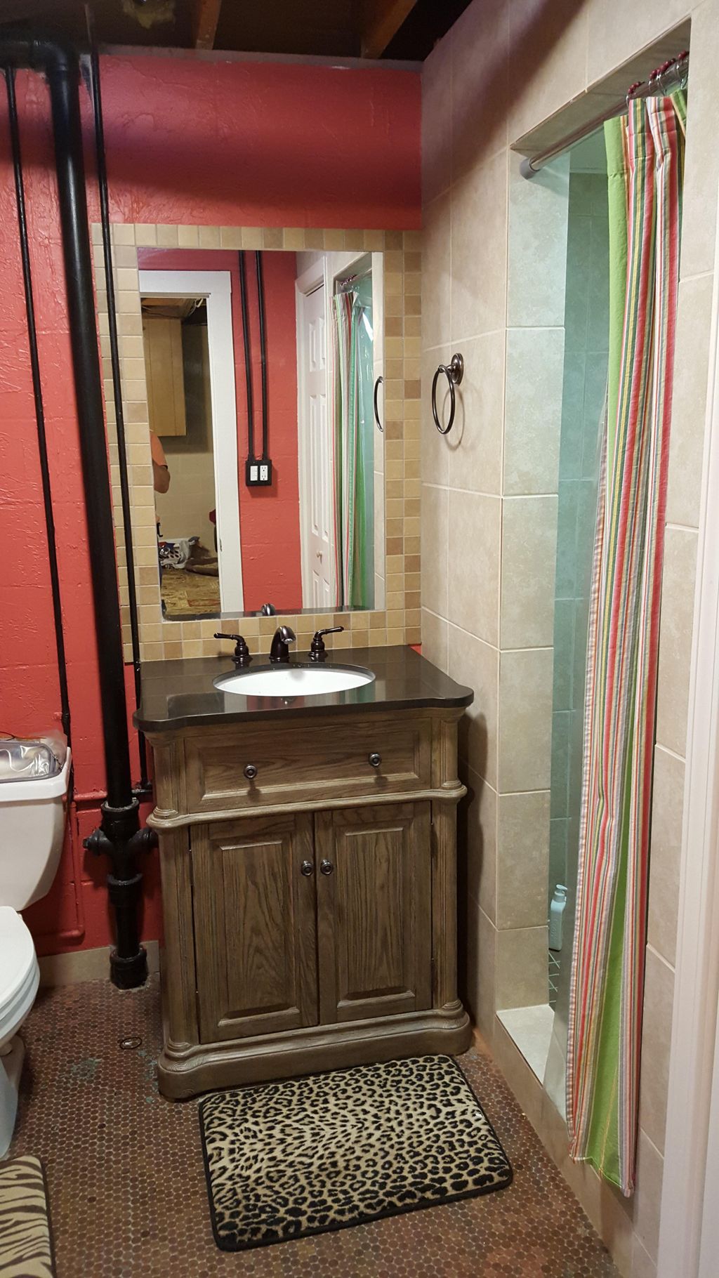 After building a walk in shower it used to be just