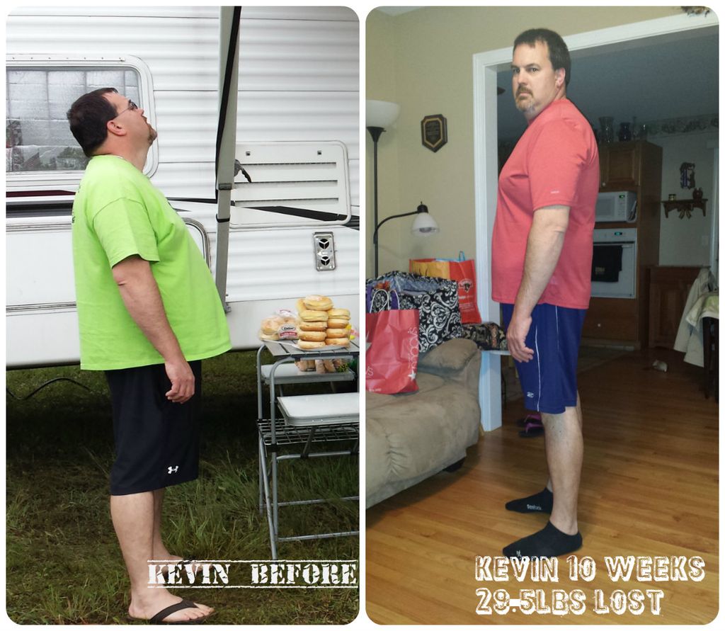 10 Weeks - Kevin lost 29.5lbs