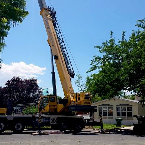 We are experienced in crane removals