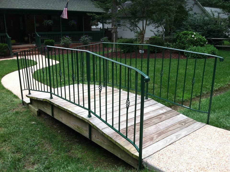 Railings over a bridge