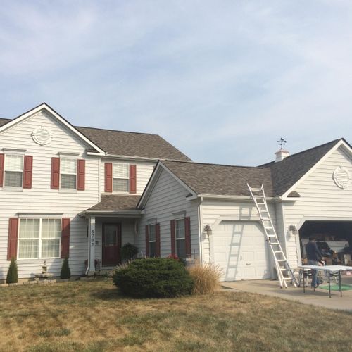 Full roof replacement in Zionsville, IN and instal