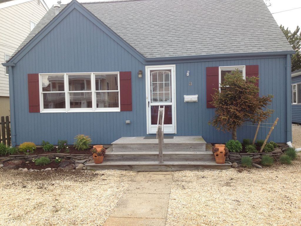Beach house; plantings are hardy to NJ coastal are
