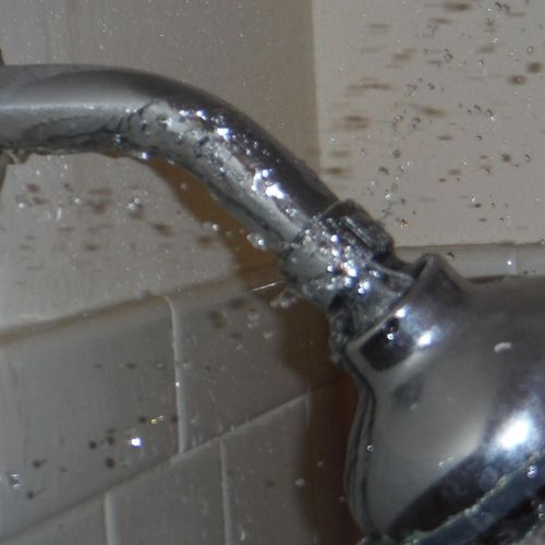 Leaking shower head