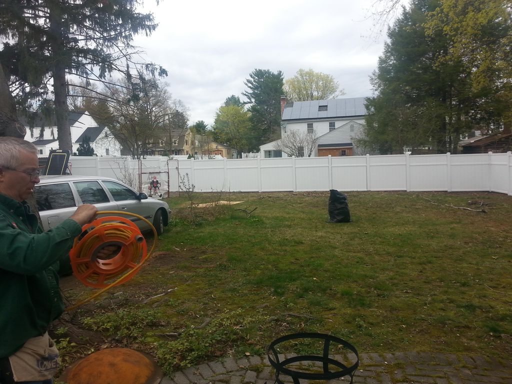 New Vinyl fence in West Hartford
