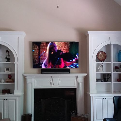 Custom TV, Sonos Soundbar, DVD & Cable box install
