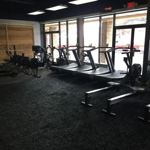 This is just some of the cardio equipment we have.