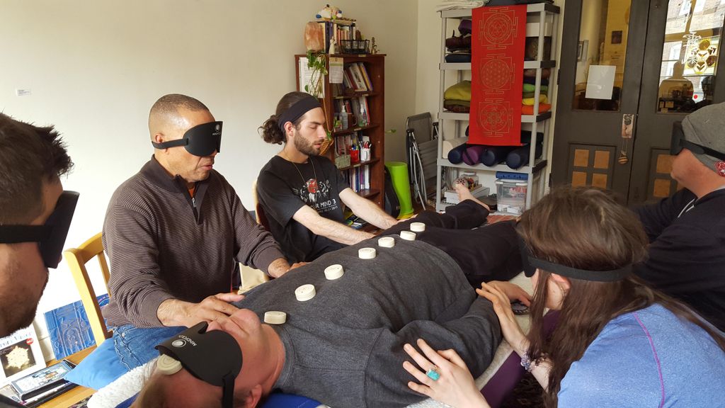 Ron leading a Group Healing / Reiki / Shamanic sou