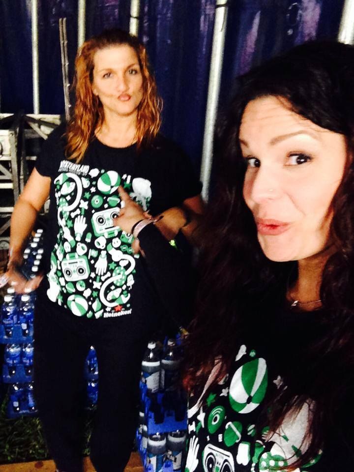 being goofy before the event.