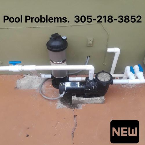 New valves, new filter, repipe entire pool system 