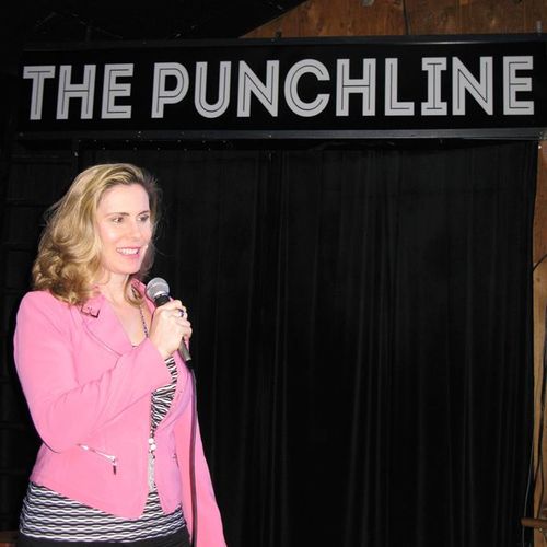 Joyce has performed comedy live at The Punchline a