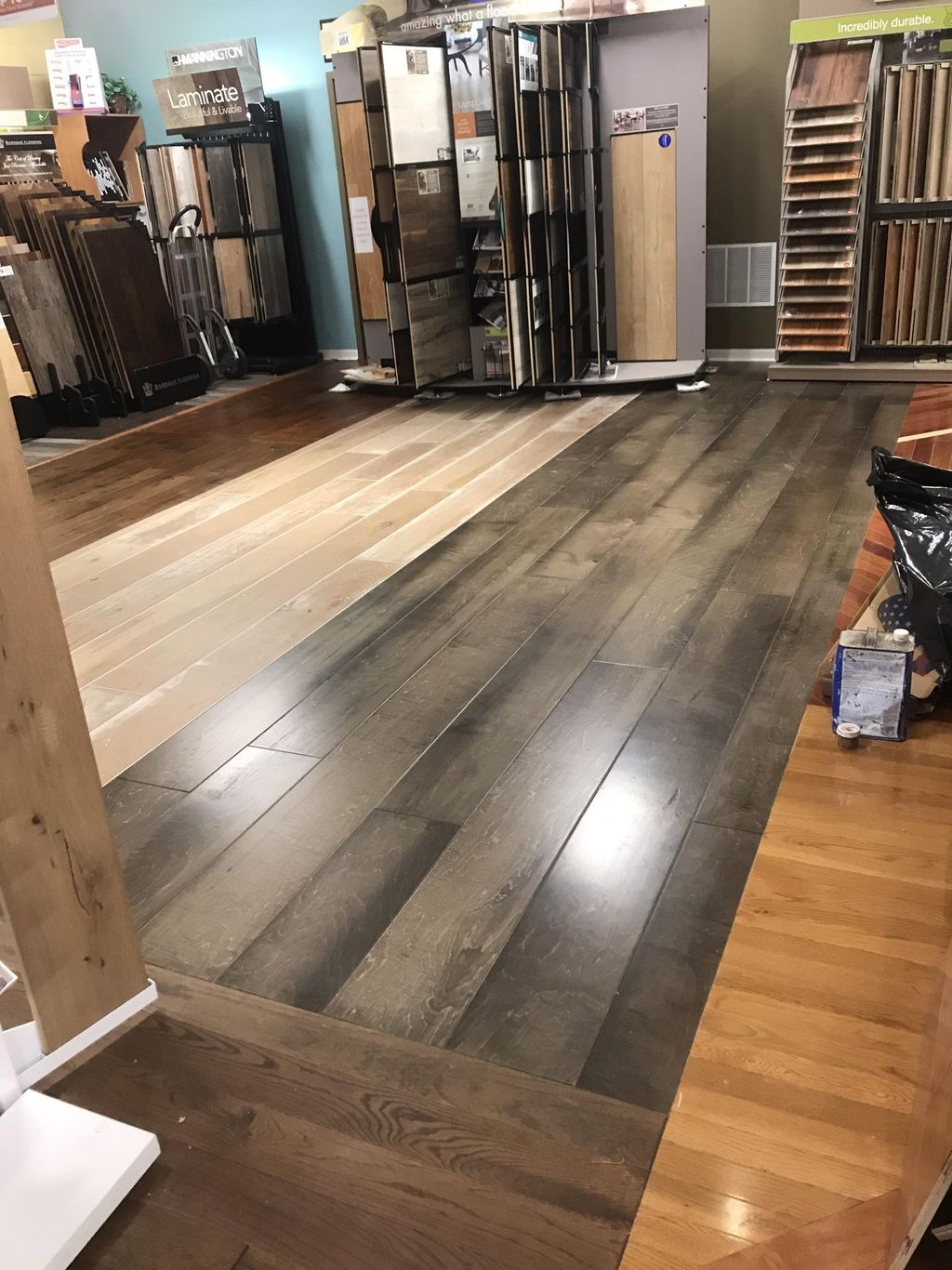 Showroom floor at Mazza Flooring America 