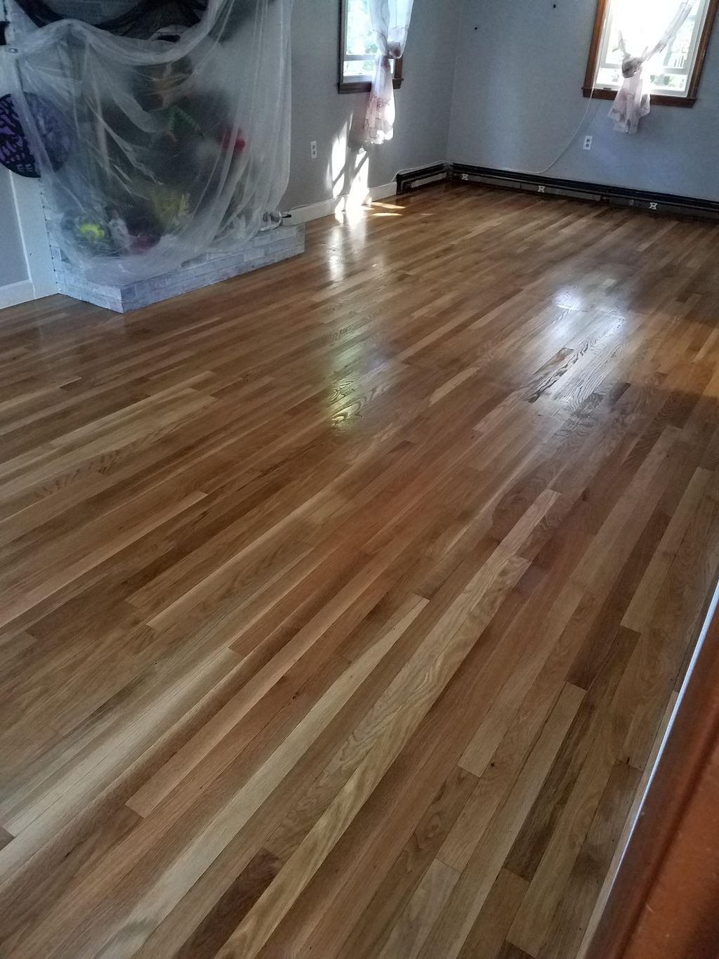 Sanded and Finished 2 1/4 White Oak Flooring