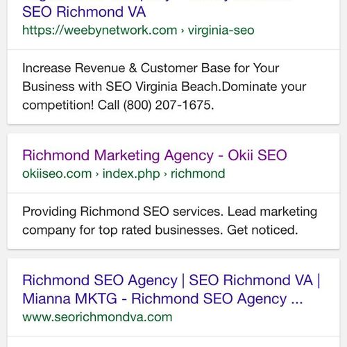 Ranked 3 on Google, currently #1 for a 1k/monthly 