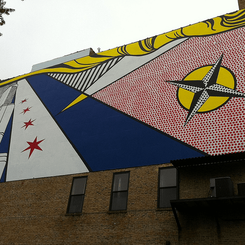 Roy Lichtenstein: A Retrospective Exhibit Mural